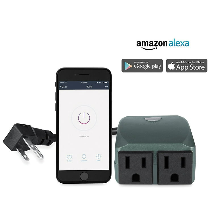 Dual-outlets Smart Plug Outdoor Waterproof – AvatarControls