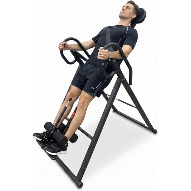 Tabla de Inversión Bluelander Por Gravedad, Ajustable de 30° a 90°, Mesa Inversión Plegable para Espalda y Cuello, Equipo de Estiramiento y Ejercicio Fitness