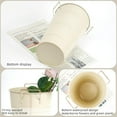 thumbnail image 5 of 12 Inch Large Galvanized Metal Vases Farmhouse French Flower Bucket Vases for Cut Flowers for Home Decor and Wedding Table Centerpiece Decorations (Large Beige 8Pcs), 5 of 18