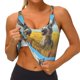 thumbnail image 3 of Fotbe Funny Countryside Donkey Sujetador Deportivo Largo sin Aros para Mujer con Almohadillas y Soporte Medio, Transpirable y Absorbente, Camiseta Tipo Chaleco o Tank Top-Large, 3 of 8