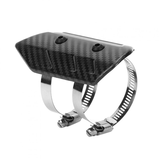 Carbon Fiber Heat Shield Exhaust Heat Cover For Exhaust Pipe Guard For Motorcycle Heat Protector Motorcycle Modification Dry Carbon Fiber Exhaust MidPipe Universal Heat Shield