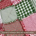thumbnail image 5 of 40+ Merry Christmas Red & Green Plaid Homespun 5"x5" Pre-Cut Quilt Squares Charm Pack by JCS Fabric, 5 of 11