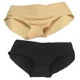 thumbnail image 4 of Belvia Comfia Tummy Control Shaping Brief Underwear-Black/Nude 2Pack (Pequeño) Belvia comfiabrief2packblcknudesmall, 4 of 4
