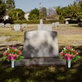 thumbnail image 4 of Flores artificiales de cementerio XONOR con jarrón, juego de 2, 4 of 6