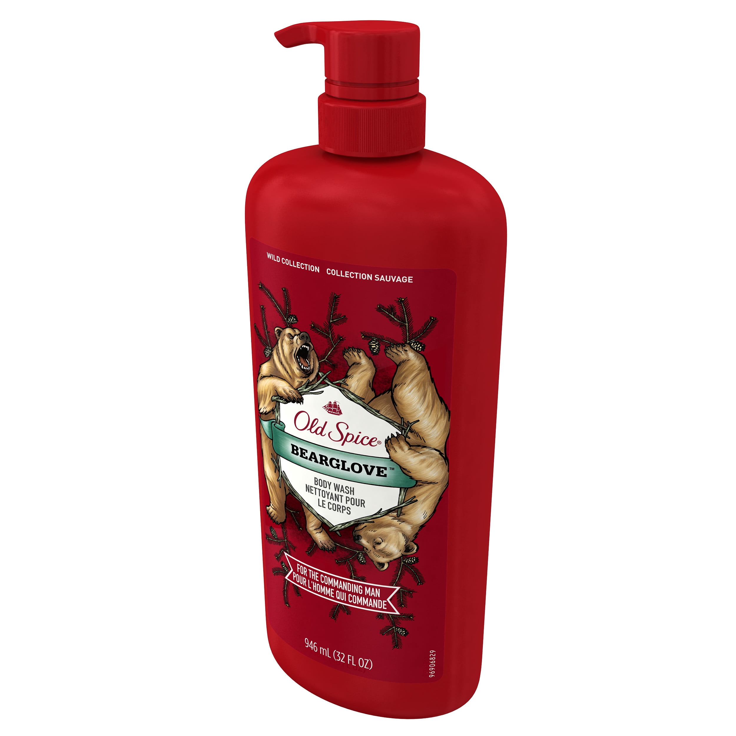 Old Spice Wild Bearglove Scent Body Wash for Men, 32 oz