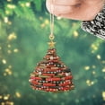 thumbnail image 5 of Colgante de libro con impresión plana de acrílico 2D, adorno para árbol de Navidad, ventana, hogar, regalo para amantes de los libros, 5 of 5
