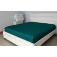 thumbnail image 3 of DNG Creations Zipper Fitted Sheet ( Includes - 1 Elastic Fitted Sheet & 2 Base Sheet has Zipper ) 100% Egyptian Cotton 8 Inch Deep Pocket (Solid Teal - Queen ), 3 of 9