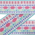 thumbnail image 2 of IBA Indianbeautifulart Yellow Aztec Geometric Fabric Lace Dressmaking Velvet&nbsp;Trim&nbsp;Tape Printed Sewing Lace 9 Yards 3 Inches, 2 of 8