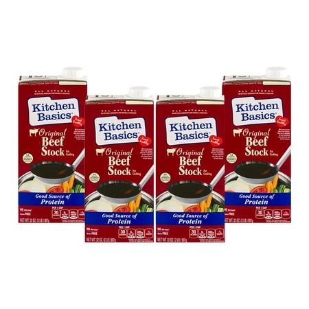 - (3 Pack) Kitchen Basics All Natural Original Beef Stock, 32 fl oz