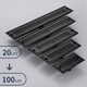 thumbnail image 1 of Desagüe de piso de tira larga de acero inoxidable 304 negro engrosado Desagüe de piso rectangular para cocina Desagüe de piso a prueba de olores para ducha de hotel, 1 of 1