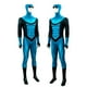 thumbnail image 4 of ¡Liquidación! Disfraz de Superhéroe Invencible para Adultos, Omni-Man / Mark Grayson Disfraz de Cosplay de Halloween con Capa y Máscara (Adultos:XL, Azul), 4 of 8