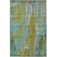 thumbnail image 2 of Unique Loom 3128084 5 x 8 ft. Lilly Jardin Rectangular Rug, Turquoise, 2 of 6