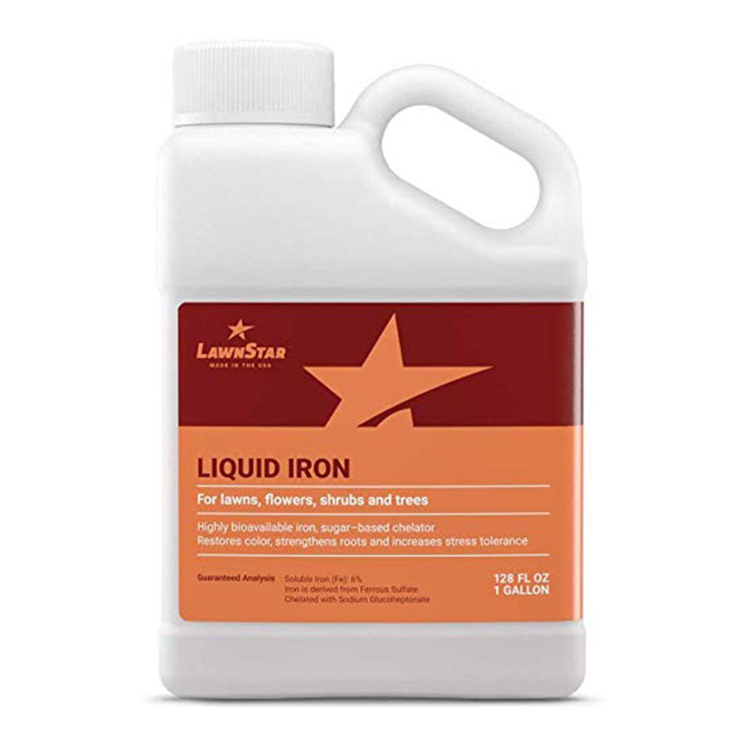 LawnStar Organic Chelated Liquid Iron Plant Lawn Fertilizer, 1 Gallon