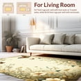 thumbnail image 2 of ODIKA 6'x9' Machine Washable Non-Slip Area Rug, Nature Study Garden with Botanical Illustrations High Traffic Rug, Beige, 278153, 2 of 7