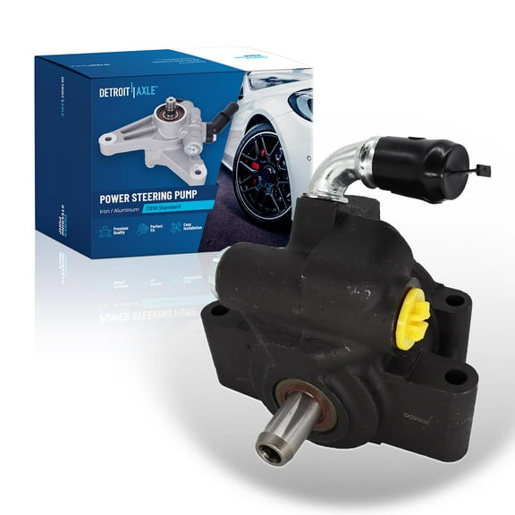 Detroit Axle - Power Steering Pump Replacement for 2010 2011 2012 Ford Taurus Flex Lincoln MKS MKT 3.7L