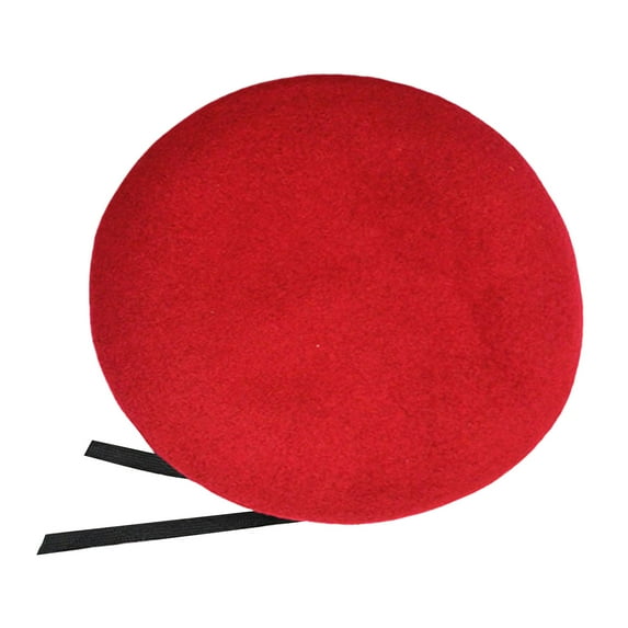 UDIYO Woolen Hat Super Soft Breathable Solid Color Non-Fading Friendly to Skin Keep Warm Retro Style Unisex Wool Military Training Beret Hat for Camping