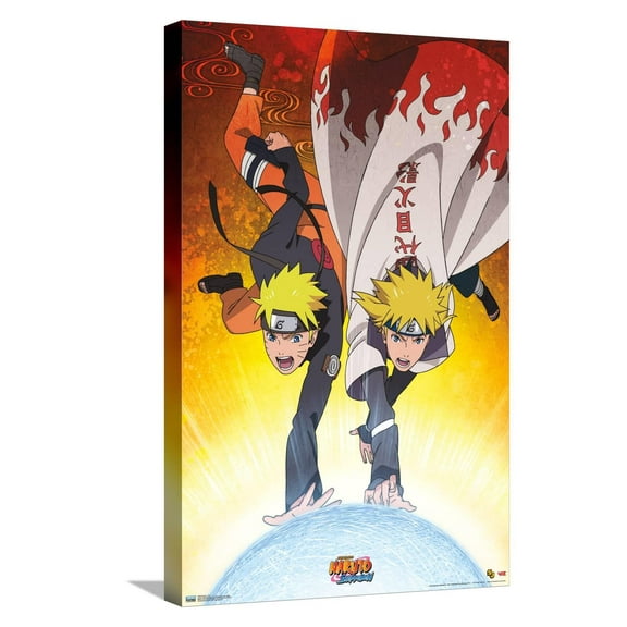 Naruto Shippuden - Duo Canvas Wall Poster, 14.725" x 22.375"