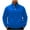 Blue, variant on gbyLJF Mens Stand Up Collar Sweaters Fleece Solid Color Button Collar Pullover Sweatshirts Warm Winter Long Sleeve Hoodless Tops with Pocket