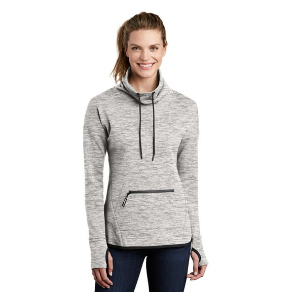 Sport-Tek LST280 Ladies Triumph Cowl Neck Pullover, Navy, 4XL, Womens Sweatshirts & Hoodies
