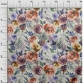 thumbnail image 3 of oneOone Cotton Silk Orange Fabric Florals Fabric For Sewing Printed Craft Fabric By The Yard 42 Inch Wide-R9, 3 of 6