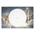 thumbnail image 2 of Ryvnso Placemats Set of 4 Christmas Vintage Winter View Dining Mats Heat-Resistant Non-Slip Washable Table Mat, 2 of 8