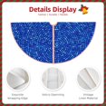 thumbnail image 3 of Balery Blue Circles Mosaic Printed Christmas Tree Skirt , Merry Christmas Party Christmas Tree Decoration,Adjustable Tree Skirt-30", 3 of 6