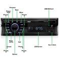 thumbnail image 4 of Pyle PLMRKT48BK 6.5 Inch Bluetooth Marine Receiver Stereo and Speaker Kit, Black, 4 of 13