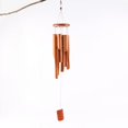 thumbnail image 3 of Campanas de viento de bambú clásicas de 2 piezas: campanillas de viento de madera para exteriores, decoración ideal para el hogar o regalo para cualquier ocasión, hechas a mano con tonos cal, 3 of 4
