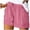 v#61Pink320, variant on Rggeeun Women'S Shorts Elastic Waist Solid Color Wide Leg Draping with Adjustable Tie & Large Plus Pockets Blend Breathable for Summer Evening Party Versatile Bottoms,Pink,Xl