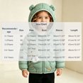 thumbnail image 3 of Spazoro Toddler Girls Hooded Puffer Jacket, Animal Print Soft Zip Up Long Sleeve Lightweight Warm Winter Outerwear for Little Girls Green Size 5-6, 3 of 9