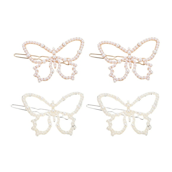 4pcs Butterflies Hair Clips Creative Butterflies Barrettes Women Hair Accessories