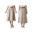 thumbnail image 3 of Women'S Vintage High Waist A-Line Flared Midi Skirts Color XL, 3 of 7