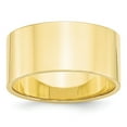 thumbnail image 5 of 10K Yellow Gold 10mm Light Weight Flat Band Ring Size 10.5, 5 of 7
