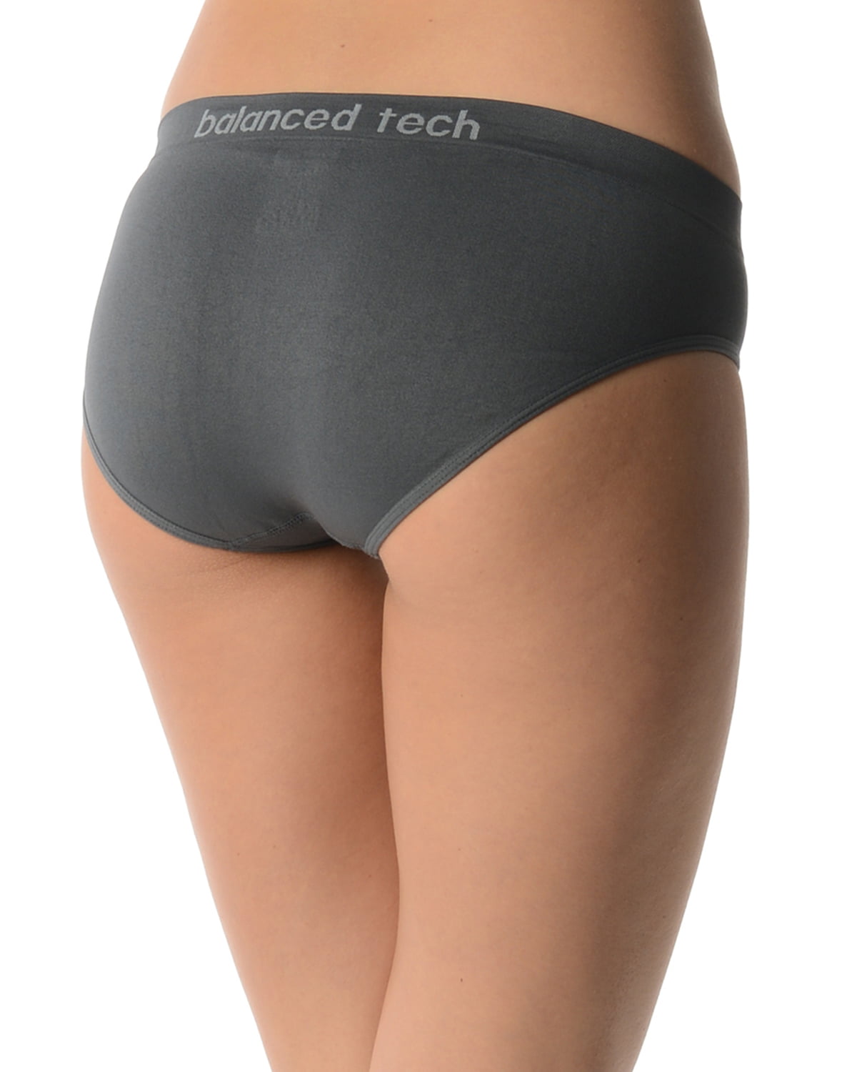 Balanced Tech Womens 3 Pack Classic Seamless Hipster Brief Bikini Panties 