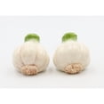 thumbnail image 3 of Hand Painted Ceramic Garlic Salt and Pepper Shakers Kitchen, 3 of 3