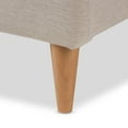 thumbnail image 6 of Baxton Studio Mia King Size Mid-Century Modern Platform Bed, Light Beige, 6 of 9