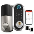 thumbnail image 1 of Smart Lock Fingerprint Electronic Deadbolt Door Lock with Keypad-Bluetooth,Keyless Entry Smart Deadbolt,Free App Control,IC Card,Ekeys Sharing,Passcode,Auto Lock,Support Google Home, 1 of 7