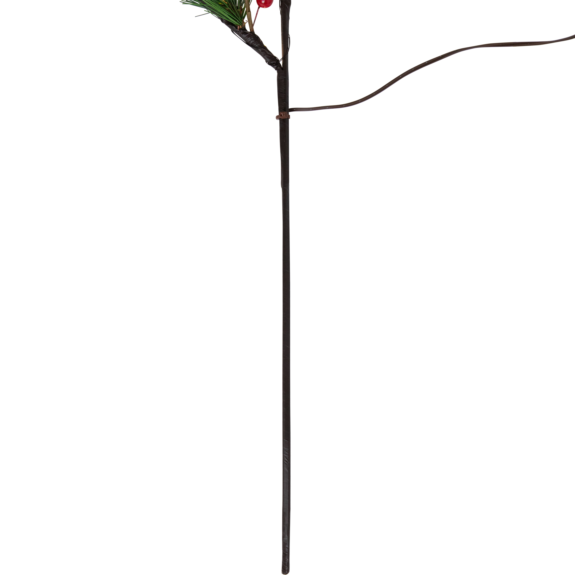 Northlight Lighted Berry and Pinecone Christmas Pine Spray - 29" - Warm White