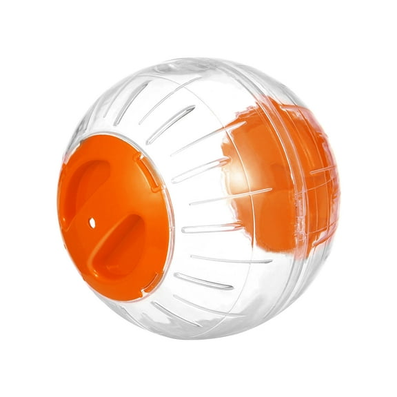 Raindrops Hamster Ball Orange Plastic Durable Encourages Healthy Exercise for Small Animals