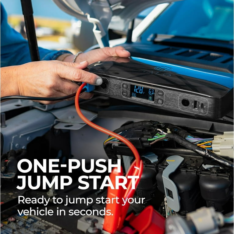 Jump start car with halo bolt discount
