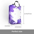 thumbnail image 3 of XMXY Watercolor Purple Texture Rectangular Laundry Basket Organizer , Collapsible Folding Tall Clothes Hampers for Laundry with Handles, 3 of 6