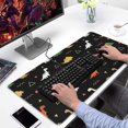thumbnail image 2 of Long Mouse Pads for Desk,Black Dinosaurs Geometric Pattern Desk Mats on Top Of Desks, Desk Mouse Pad Extra Large with 3mm Non-Slip Base and Stitched Edge for Gaming,Office,Work,Home 31.5"x15.7", 2 of 6