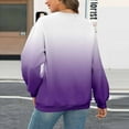 thumbnail image 4 of Womens Gradient Sweatshirt Thermal Long Sleeve Blouses Comfort Casual Pullover Sweater Tops Lounge Warm Fall Fashion Outfits 2025 Y2K Fleece Teen Girls Clothes, 4 of 5