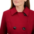 thumbnail image 2 of Abrigo de Lana Anne Klein Clásico Cruzado Rojo, 2 of 7