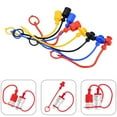 thumbnail image 5 of 2 Sets 1/2 ISO-A Hydraulic Coupler Hydraulic Quick Disconnect Fitting Dust Cap Red, Black, Yellow, Blue Reliable Protection, 5 of 7