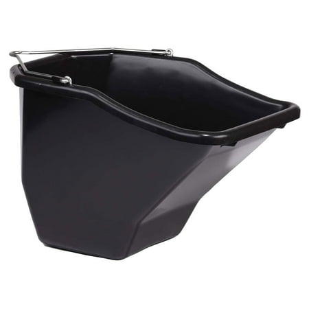 UPC: 0085765010037 | Little Giant Plastic Better Bucket (Black) Ergonomically Designed & Durable Livestock Feed Bucket with Flat Back (20 Quart) (Item No. BB20BLACK)