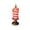 A-1PCS, variant on 6 Inch Flameless LED Christmas Candle with Glittering Sequins, Battery Operated Candy Striped Taper Candlestick, Safe Holiday Decor Night Light-1PCS