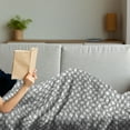 thumbnail image 3 of Black and White Soft Flannel Fleece Blanket, Monochrome Diagonal Stripes Arrangement Geometric Abstract Composition, Cozy Plush for Indoor and Outdoor Use, 60" x 80", Black and White, by Ambesonne, 3 of 5