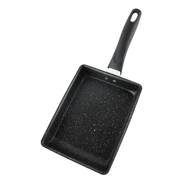 GUOOL Japanese Omelette Pan Breakfast Helper Mini Frying Pan Frying Pan, for kitchen Plastic Handle S
