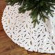 thumbnail image 1 of Falda para árbol de Navidad, falda para árbol de Navidad de 48 pulgadas con estampado de plumas bronceadoras, falda de árbol de piel sintética de felpa de lujo para decoraciones navideñas decoración d, 1 of 5